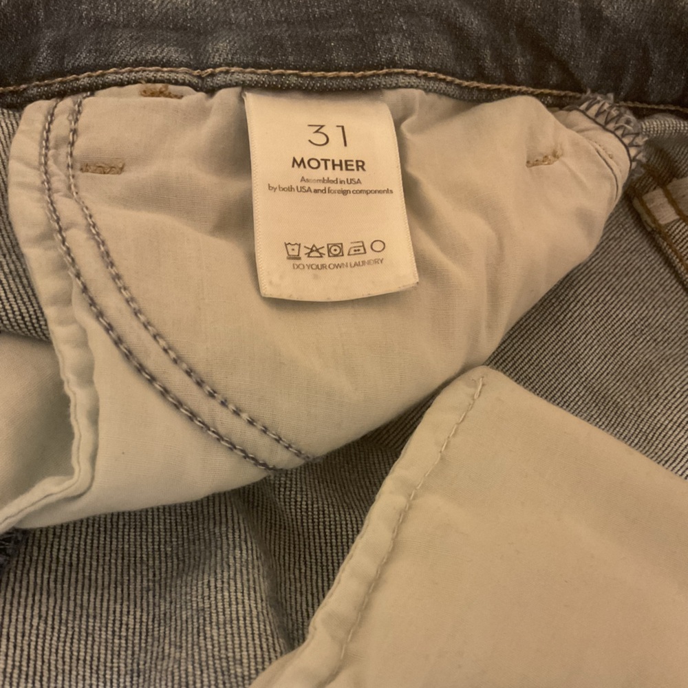 MOTHER Blue Denim Hustler Roller Ankle Jeans - Picture 5 of 5
